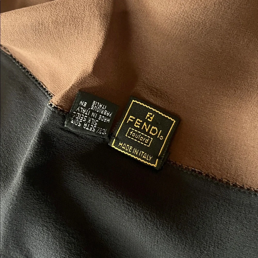 Fendi Silk Sheer Scarf Wrap 32.5” x 32.5”